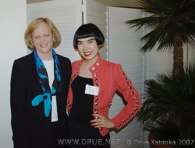 Meg Whitman and Drue Kataoka