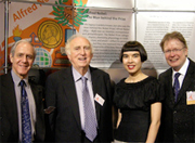 Nobel Laureate Martin Perl, Smithsonian Institution's Arthur Molella, Drue Kataoka, and TECH Museum President Peter Friess