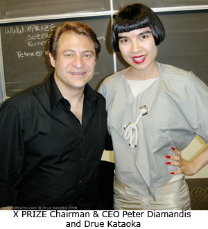 X PRIZE Chairman & CEO Peter Diamandis and Drue Kataoka