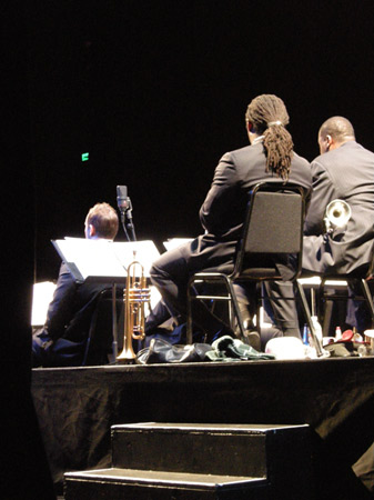 Wynton Marsalis backstage