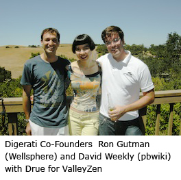 Wellsphere Founder Ron Gutman, ValleyZen's Drue Kataoka, and pbwiki Founder David Weekly