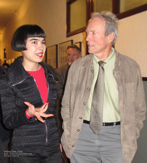 Clint Eastwood talks with ValleyZen's Drue Kataoka