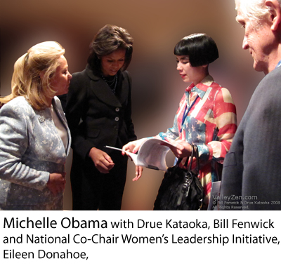 Drue and Bill meet Michelle Obama