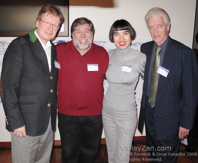 Peter Friess, Steve Wozniak, Drue Kataoka and Bill Fenwick