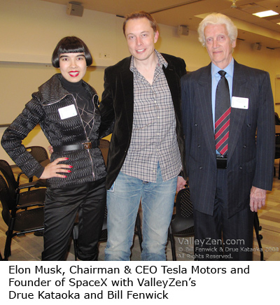 Drue Kataoka, Elon Musk and Bill Fenwick