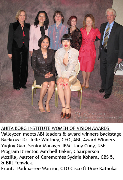 Drue Kataoka,  Bill Fenwick at Women in Tech Awards