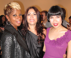 Mary J Blige, Catherine Malandrino and Drue Kataoka