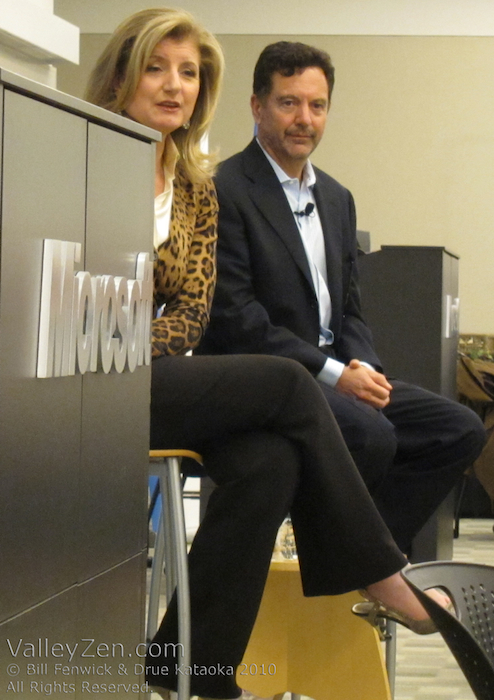 Arianna Huffington and Richard Karlgaard